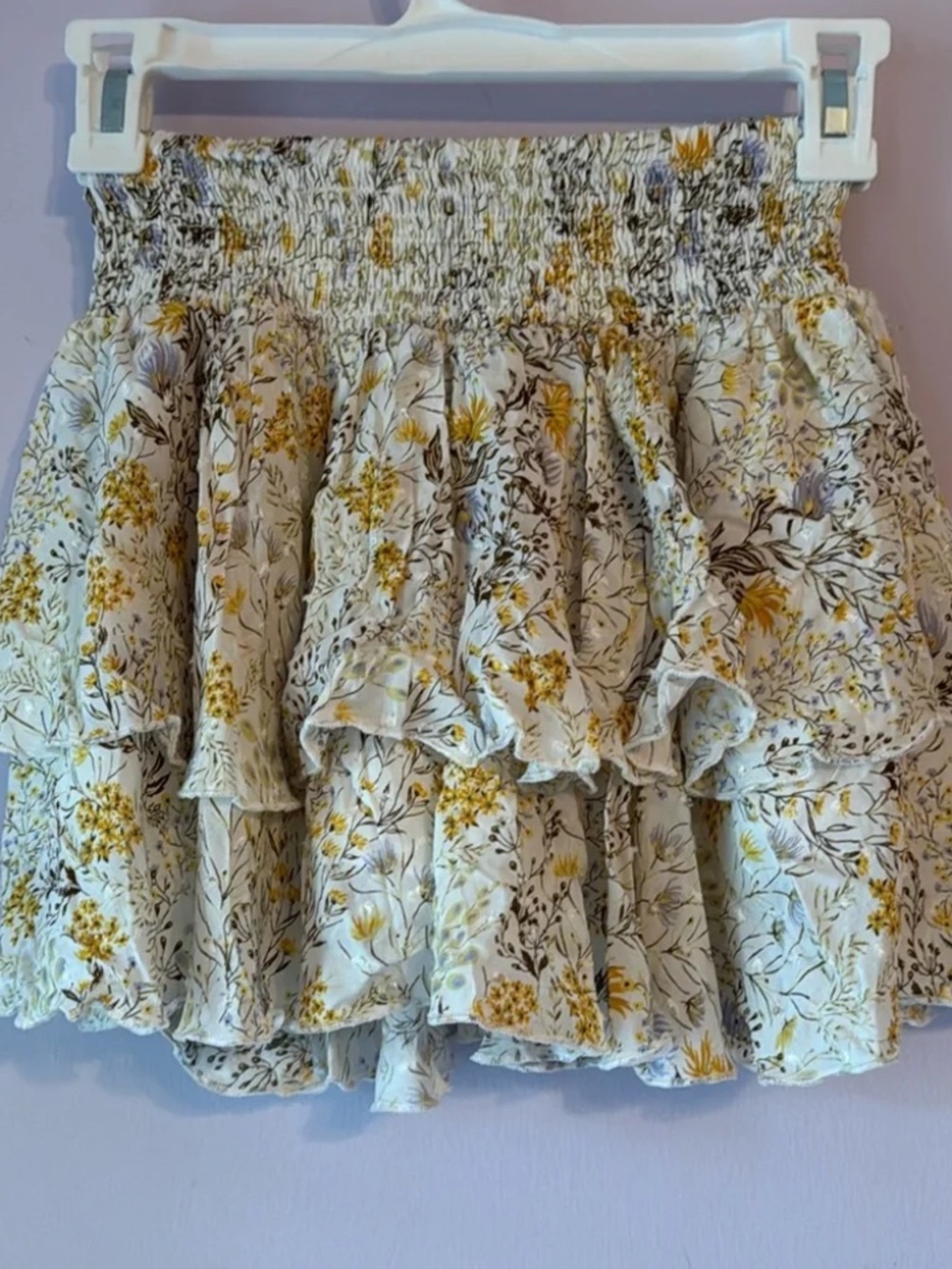 Women's Floral Ruffle Skort